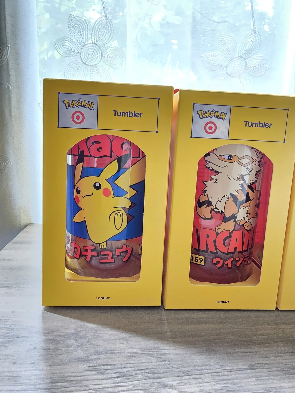 Pokémon x Target Tumbler Complete Set of 4